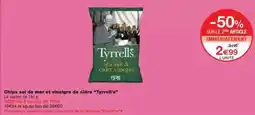 Monoprix Tyrrells - chips sel de mer et vinaigre de cidre myrells offre