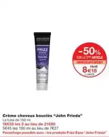 Monoprix John frieda - crème cheveux bouclés john frieda offre