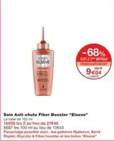 Monoprix Elsève - soin anti-chute fiber booster elseve offre