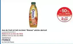 Monoprix Danao - jus de fruit et lait écrémé offre