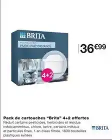Monoprix Brita - pack de cartouches brita 4+2 offertes offre