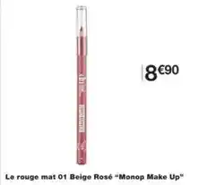 Monoprix Le rouge mat 01 beige rosé offre