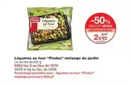 Monoprix Findus - légumes au four findus mélange du jardin offre