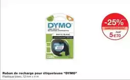 Monoprix Dymo - ruban de recharge pour étiqueteuse dymo offre