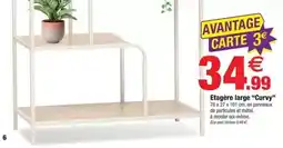 Bazarland Etagere large curry offre