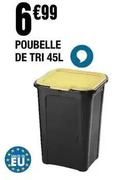 La Foir'Fouille Poubelle de tri 45l offre