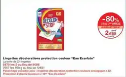 Monoprix Decolor stop - lingettes décolorations protection couleur eau ecarlate offre