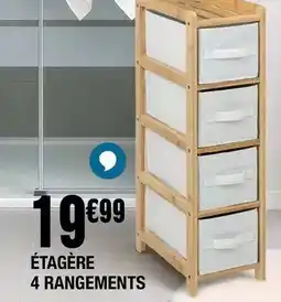 La Foir'Fouille Étagère 4 rangements offre