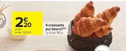 Carrefour Drive 4 croissants pur beurre offre