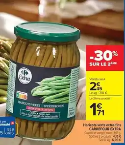 Carrefour Drive Carrefour - haricots verts extra-fins extra offre
