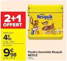 Carrefour Drive Nestlé - poudre chocolatée nesquik offre