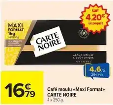 Carrefour Drive Carte noire - café moulu maxi format offre
