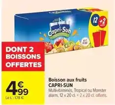 Carrefour Drive Capri sun - boisson aux fruits offre