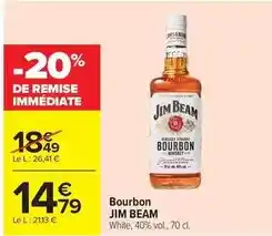 Carrefour Drive Jim beam - bourbon offre