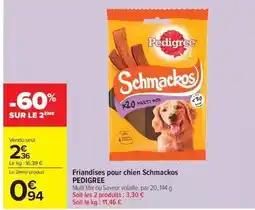 Carrefour Drive Pedigree - friandises pour chien schmackos offre