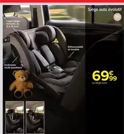 Carrefour Drive Tex - siège auto évolutif offre