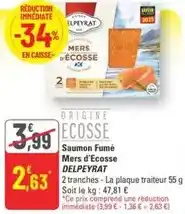 G20 Delpeyrat - saumon fumé mers d'ecosse offre