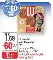 G20 Lu - la galette goût chocolat offre