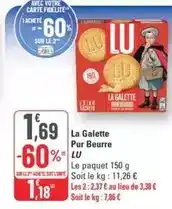 G20 Lu - la galette pur beurre offre