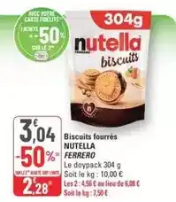 G20 Ferrero rocher - biscuits fourrés offre