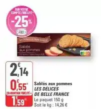 G20 Belle france - sablés aux pommes offre