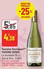 G20 Plessis-duval - touraine sauvignon offre