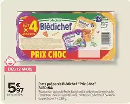Carrefour Blédina - plats préparés blédichef prix choc offre