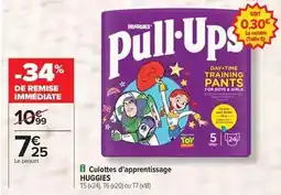 Carrefour Huggies - culottes d'apprentissage offre