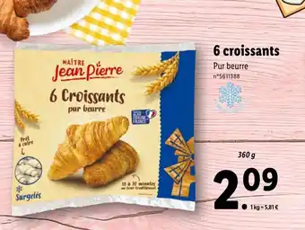 Lidl 6 croissants offre