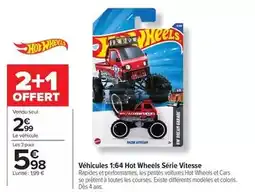 Carrefour Cars - véhicules 1.64 hot wheels serie vitesse offre