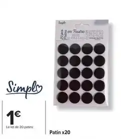 Carrefour Simply - patin x20 offre