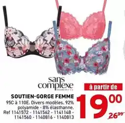 Trafic Sans complexe - soutien-gorge femme offre