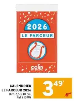 Trafic Dim - calendrier le farceur 2026 offre