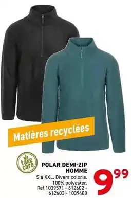 Trafic Care - polar demi-zip offre