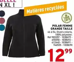 Trafic Polar femme grande taille offre