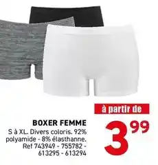 Trafic Boxer femme offre