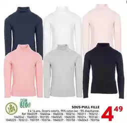 Trafic Care - sous-pull fille offre