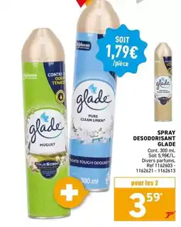 Trafic Glade - spray desodorisant offre