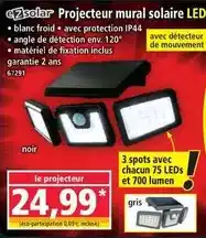 Norma Projecteur mural solaire led offre