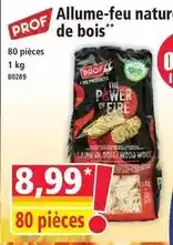 Norma Prof - allume-feu natur de bois offre