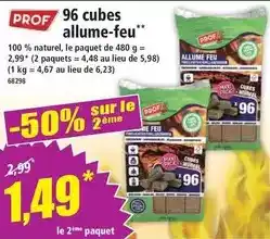 Norma Prof - 96 cubes allume-feu offre