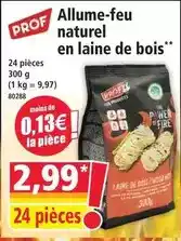 Norma Prof - allume-feu naturel en laine de bois offre