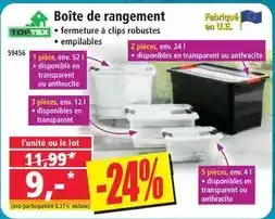 Norma Toptex - boîte de rangement offre