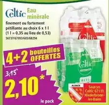Norma Celtic - eau minerale offre