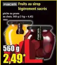 Norma Fruits au sirop légèrement sucrés offre