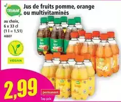 Norma Orange - jus de fruits pomme, ou multivitaminés offre