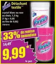 Norma Vanish - détachant textile offre