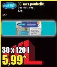 Norma 30 sacs poubelle très résistants offre