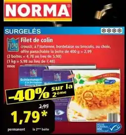 Norma Durable - filet de colin offre