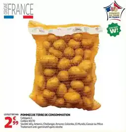 Auchan Supermarché Pommes de terre de consommation offre